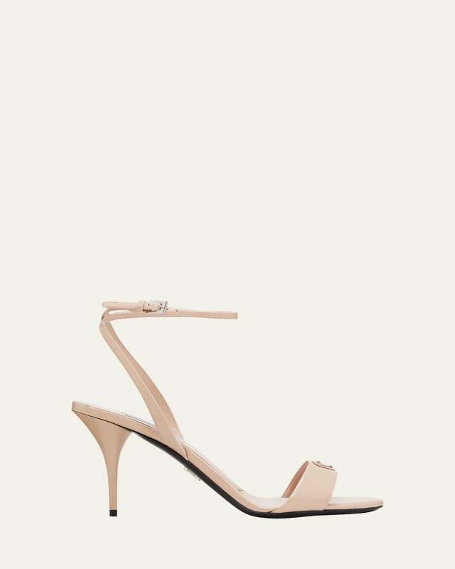 Calfskin Ankle-Strap Sandals